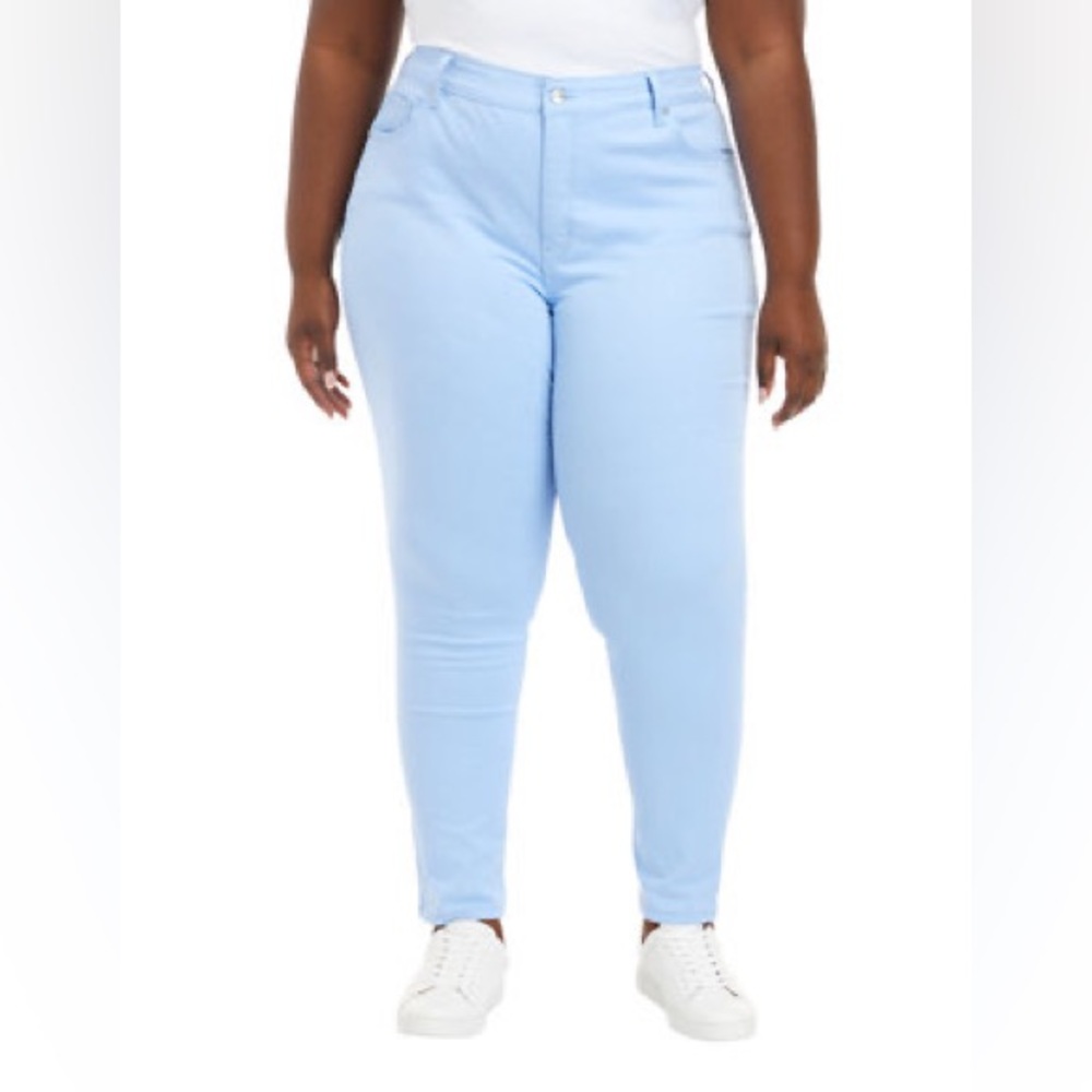 Universal thread pants for women size 24W color light blue new